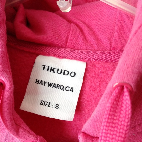 Keystone Colorado Sweatshirt Hoodie Pink Zip Front by Tikudo Small Chest 38" - Picture 3 of 4